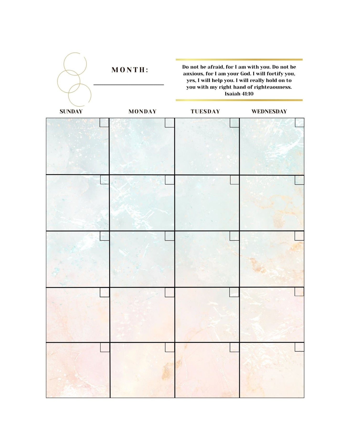 Scripture Calendar Planner