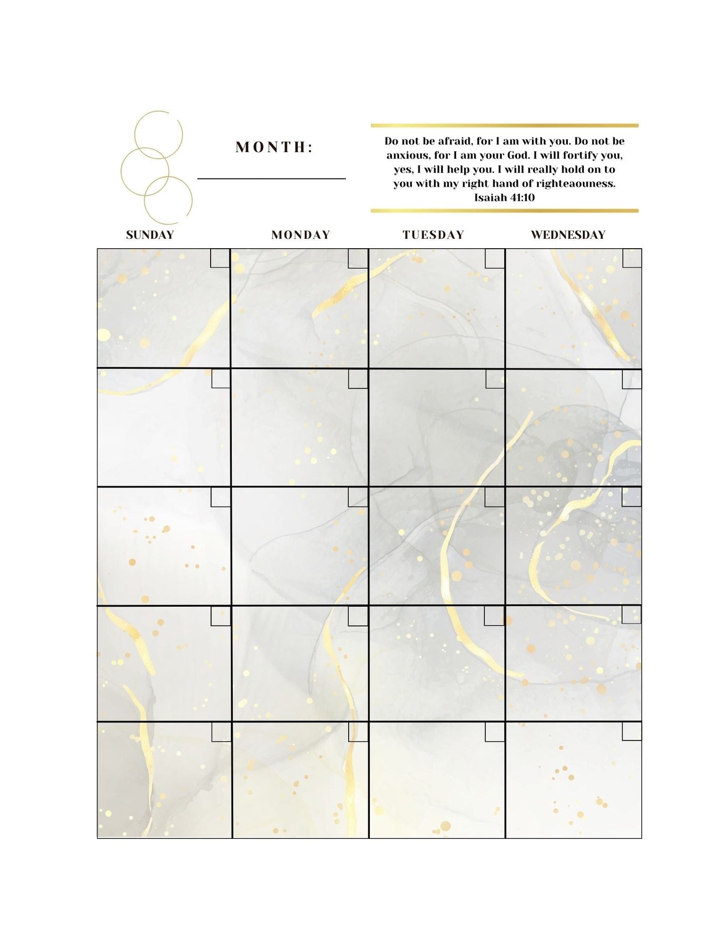 Scripture Calendar Planner