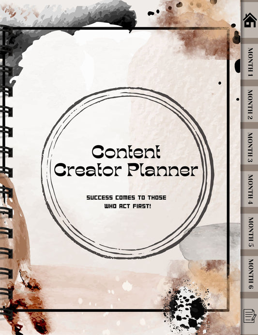 Digital Content Creator Planner